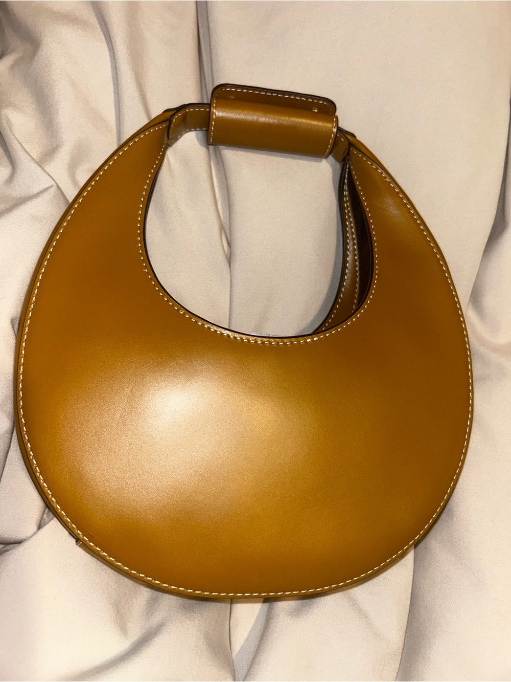 ✨STAUD Mini Moon Bag in Ochre / Mustard Yellow ✨